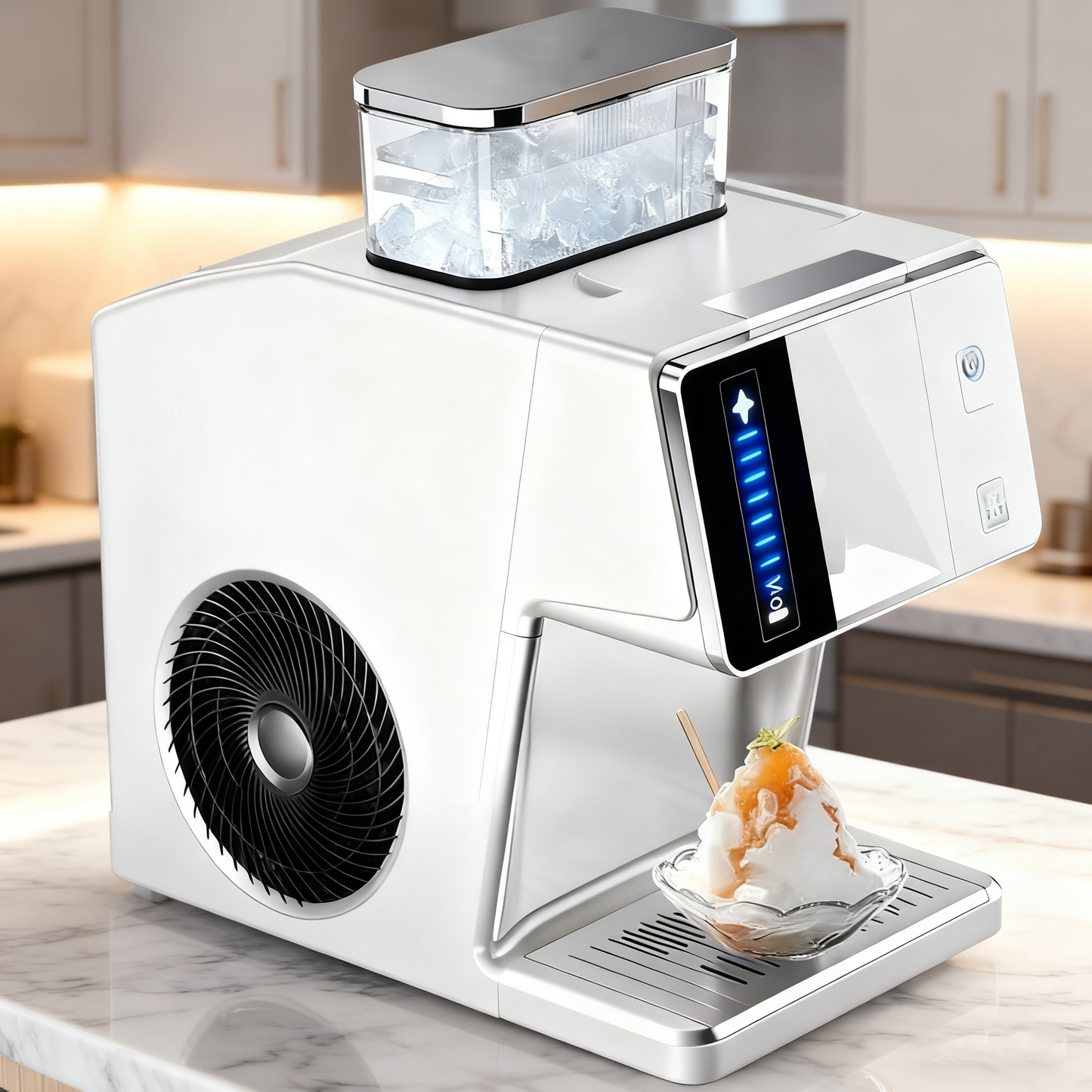 Black Mini Ice Maker, 0.8L Portable Fully Automatic Cube Ice Machine for Home & Small Business