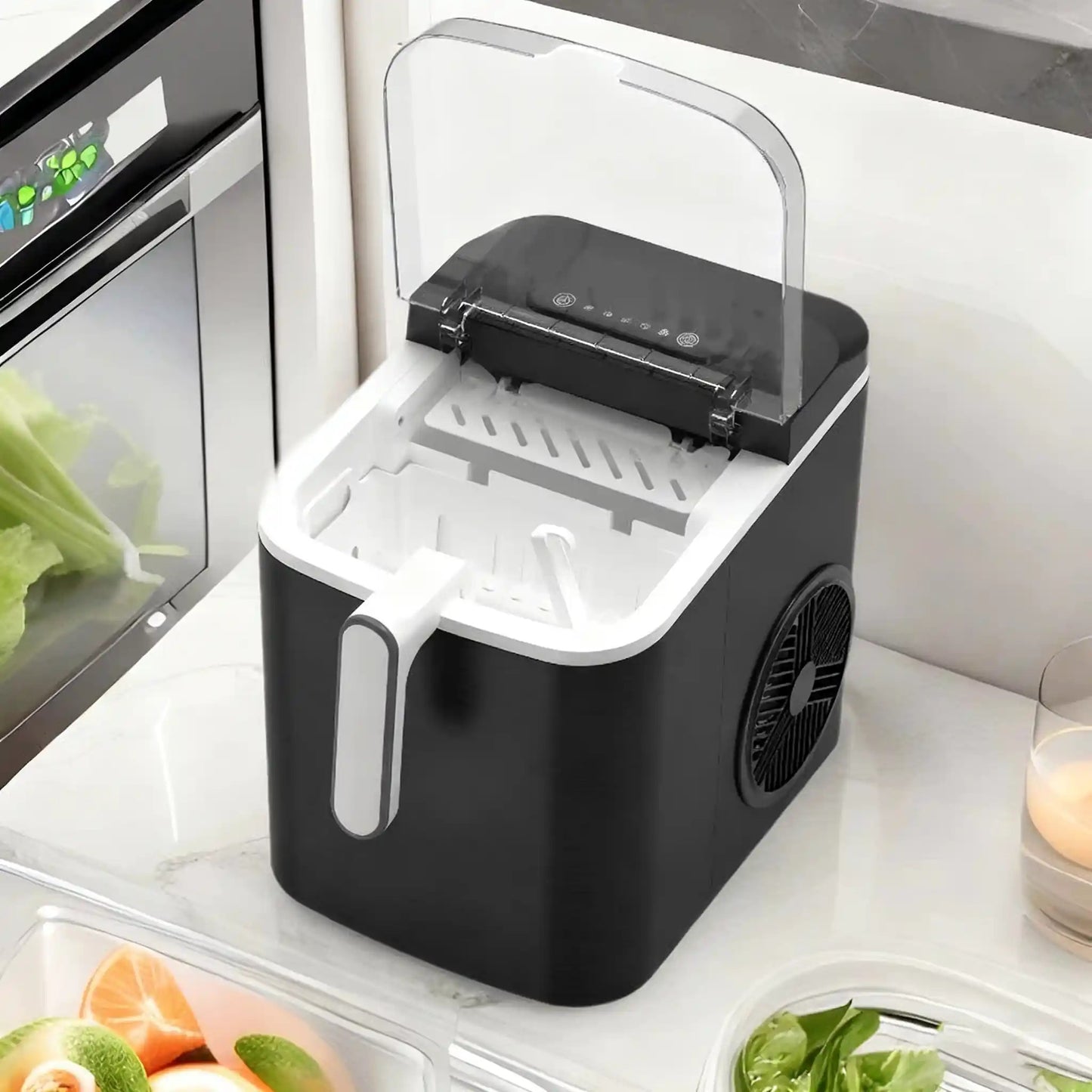 Mini Ice Maker 1.3L, Fully Automatic for Home, Dorm & Small Commercial Use