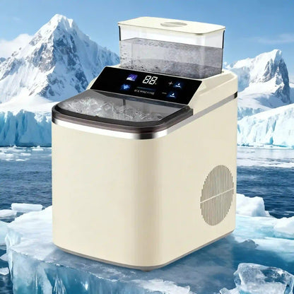 Mini Ice Maker ZSW-ZB16, Fully Automatic Cube Ice Machine for Home, Dorm & Small Commercial Use