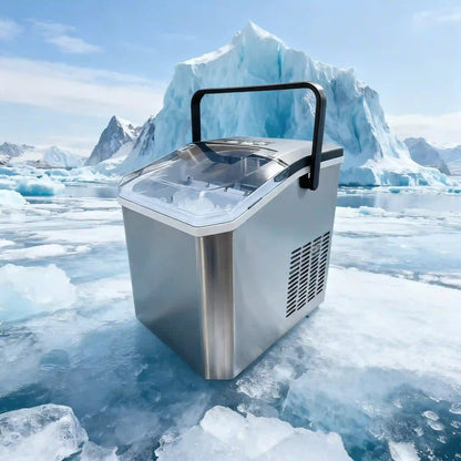 Mini Ice Maker YH16, Portable Fully Automatic Cube Ice Machine for Home