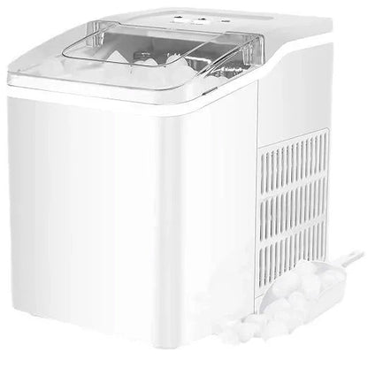 12KG Home Ice Maker – Compact, Fully Automatic, Low-Noise Mini Ice Machine with Self-Cleaning for Household & Dorm Use