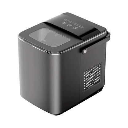 Black Mini Ice Maker 110-220V, Fully Automatic Cube Ice Machine for Home, Plug-In Operation
