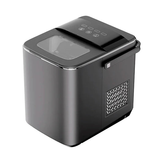 Black Mini Ice Maker 110-220V, Fully Automatic Cube Ice Machine for Home, Plug-In Operation