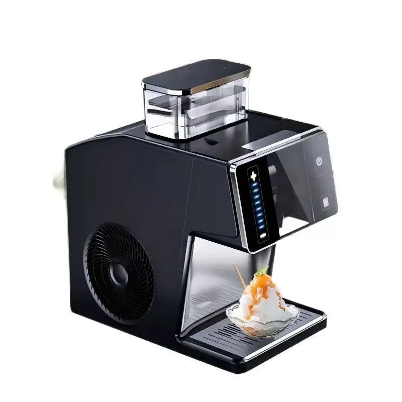 Black Mini Ice Maker, 0.8L Portable Fully Automatic Cube Ice Machine for Home & Small Business