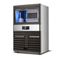 Black Large Commercial Ice Maker 110V US Plug, Fully Automatic Cube Ice Machine for Bar & Home