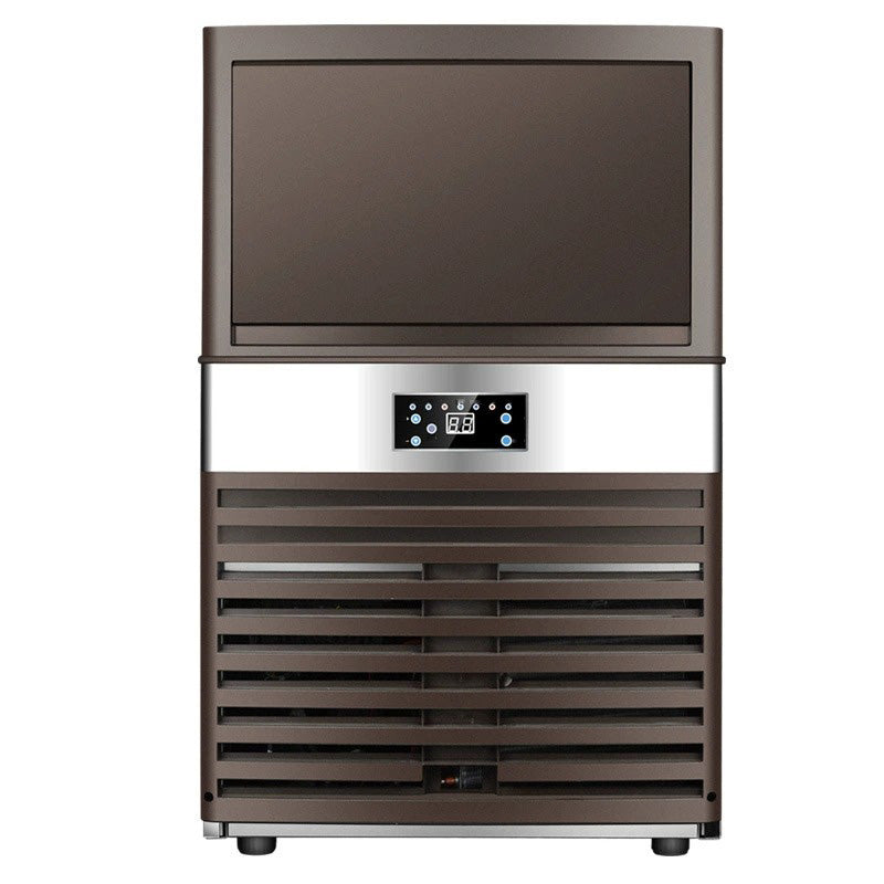 Black Large Commercial Ice Maker 110V US Plug, Fully Automatic Cube Ice Machine for Bar & Home