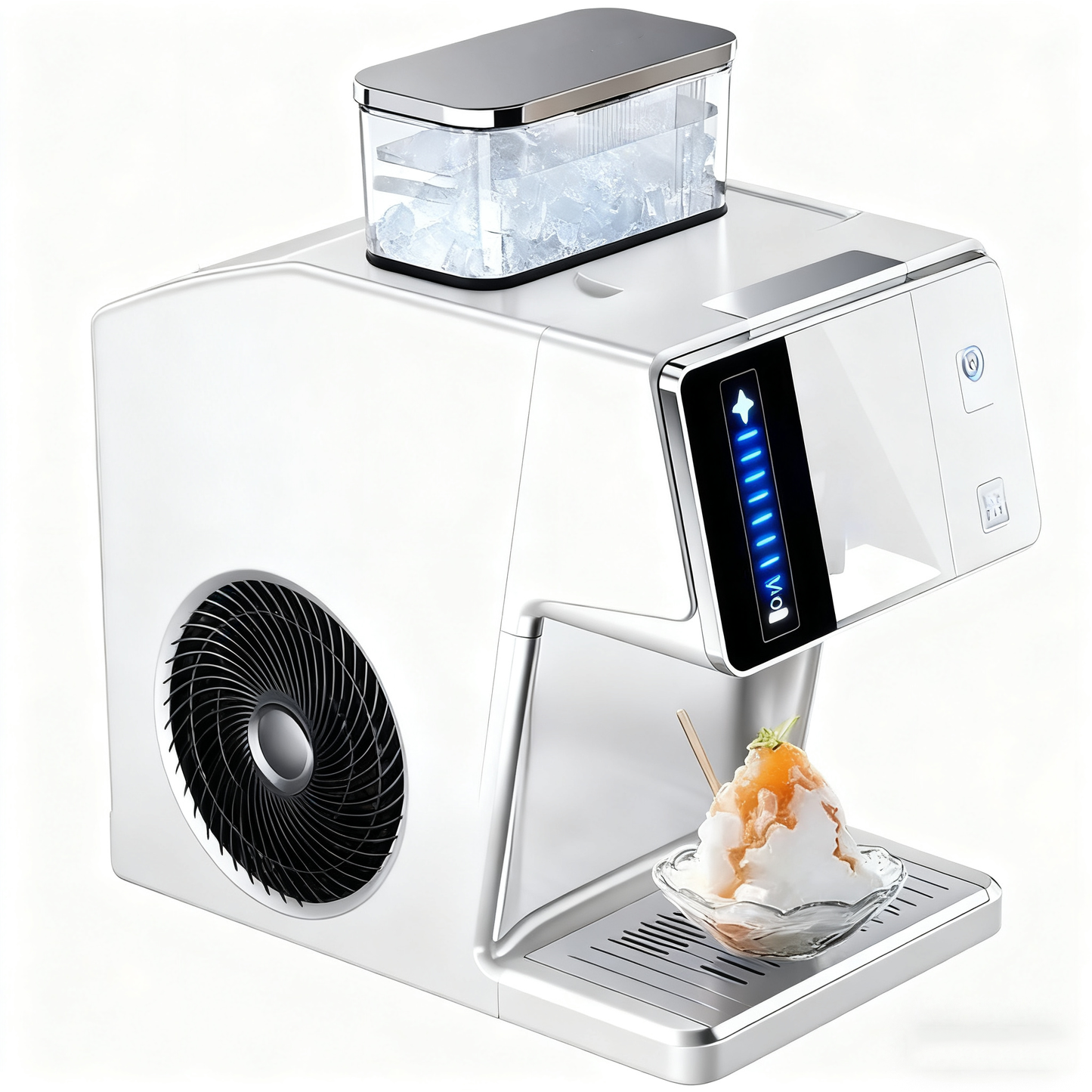 Black Mini Ice Maker, 0.8L Portable Fully Automatic Cube Ice Machine for Home & Small Business