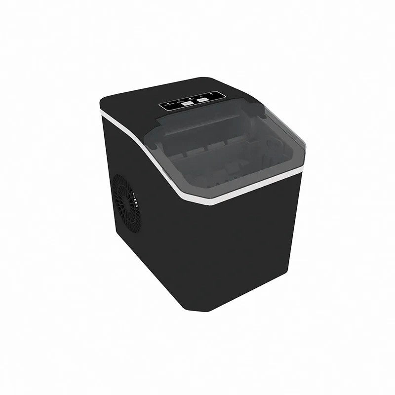 Black Mini Ice Maker HZB-20F, Fully Automatic Bullet Ice for Home, Café & Dorm