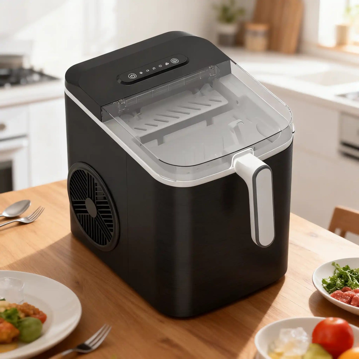 Mini Ice Maker 1.3L, Fully Automatic for Home, Dorm & Small Commercial Use