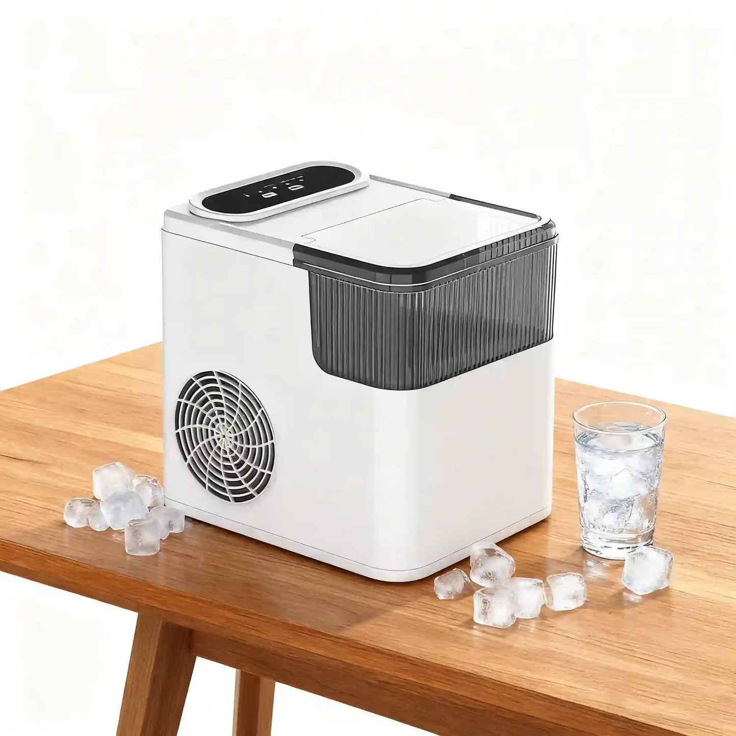 Mini Ice Maker BZ-ZBJ01, Fully Automatic Bullet Ice Machine 1.5L for Home